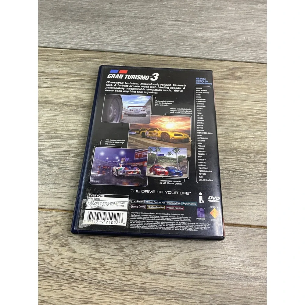 Gran Turismo 3 A-Spec PlayStation 2 PS2 Greatest Hits SCUS-97102 Complete CIB